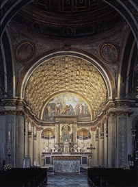 Donato Bramante, Interior view toward choir