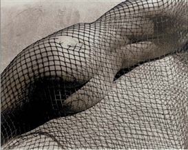 Herb Ritts, 'Brigitte', Detail with Netting (Back View), 1987