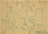 Pablo Picasso, Portrait-charge: Massine, Bakst et Diaghilev
