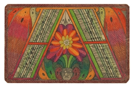 Adolf Wölfli, Erklärung des vohrligenden Bildes: Letzteres ist der Grundriss ... Allmacht-Riesenstadt ... auf der Grönland-Insel-Ost-Küste