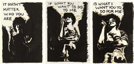 Adrian Piper, Mythic Being: It Doesn't Matter Who You Are If What You Want To Do To Me Is What I Want You To Do For Me