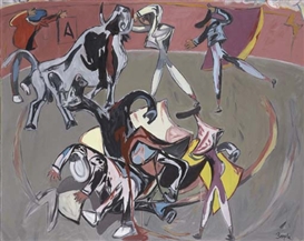 Juan Barjola, Plaza de toros