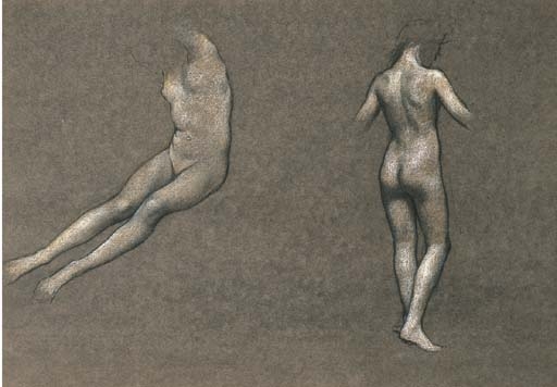 Evelyn De Morgan Study Of Two Nude Female Figures MutualArt