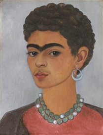 Frida Kahlo, Self-Portrait with Curly Hair
