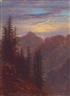 Carl Gustav Carus, ABENDLICHE MITTELGEBIRGSLANDSCHAFT