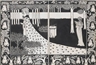 Aubrey Beardsley, La belle Isould at joyous gard two drawings within one mount
