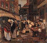 Peter Krasnow, Market Scene, New York