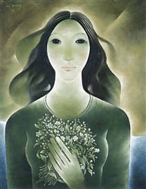 Nguyen Trung, Woman and flowers