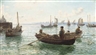 Hamilton Macallum, Lobster fishermen leaving harbour