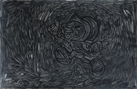 Pierre Bismuth, Black Painting. Jiminy Cricket