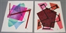 Dwinell Grant, Two Non-Objective colored ink drawings