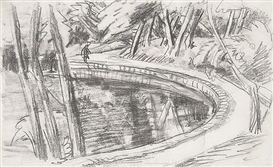 Dorothea Maetzel-Johannsen, Parklandschaft mit Spaziergängern