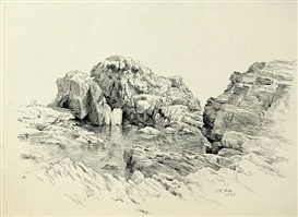 John Henry Hill, Rocky Landscape