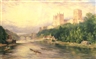 John Henry Hill, A British Cathedral Overlooking a River