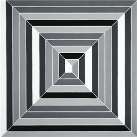 Frank Stella, Untitled (Black and White Maze)