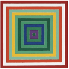 Frank Stella, Scramble: Ascending Spectrum/Ascending Green Values