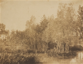 Eugène Cuvelier, Paysage au bord d'une rivière, 1852