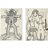 Vadim Sidur, Ten Drawings from the Series "Mutations," 1969