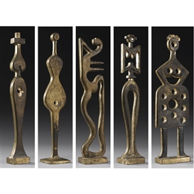 Vadim Sidur, A Collection of 5 Bronze Sculptures, 1981