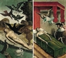 Juan de Flandes, two scenes from the life of saint vincent of saragossa: