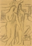 Walter Wörn, I) FÜNF STEHENDE UND SITZENDE AKTE (FIVE STANDING AND SEATED NUDES) signed pen and ink on paper 30.5 by 22cm., 12 by 8 5/8in. II) DREI MÄNNLICHE AKTE (THREE MALE NUDES) signed pencil on paper 29.7 by 21cm., 11¾ by 8¼in. III) VIER STEHENDE AKTE (FOUR STANDING NUDES) signed pen and ink on paper 29.8 by 20.9cm., 11¾ by 8¼in.