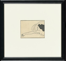 Aubrey Beardsley, FLOSSHILDE, AN ILLUSTRATION FOR THE SAVOY