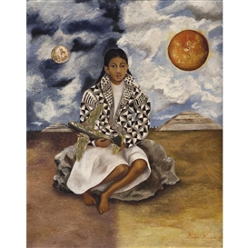 Frida Kahlo, NIÑA TEHUACANA, LUCHA MARÍA (SOL Y LUNA)