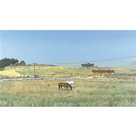 Richard McLean, California Landscape with Fences