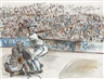 Nicole Eisenman, Girl Audience Baseball Game (#164)