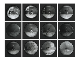Steven Pippin, Laundromat - Locomotion: Walking Without Trousers (Man No: L1999.322)