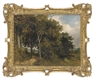Lionel Bicknell Constable, A track through a wooded landscape