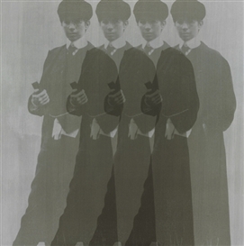 Deborah Kass, Quadruple Silver Yentls (My Elvis)