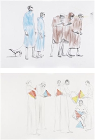 Charles Avery, Two works: (i) What Them Dogs Don't Know They Know; (ii) Constructing the Super-Triangle