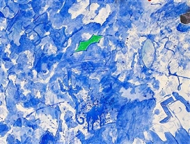 Robert Hudson, Untitled (5 Birds)