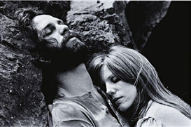 Edmund Teske, Jim Morrison and Pamela Courson, Bronson Caves, Hollywood, California