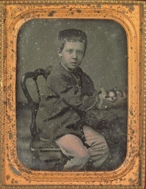 Marcus Aurelius Root, Boy with Cat, 10 July 1855