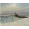 Frederic Edwin Church, WINTER ON THE HUDSON RIVER NEAR CATSKILL, NEW YORK