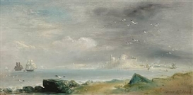 David Octavius Hill, "Holy Island"