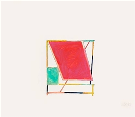 Craig Kauffman, Untitled, 1972; Untitled, 1975 (Study for Sunroof, 1976)