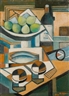 Alfonso Bonifacio, Still life, pears and rioja