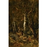 László Paál, FOREST LANDSCAPE WITH FIGURE
