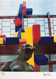 Roland Goeschl, Frauenfigur vor Fassade