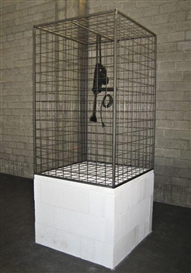 Monica Bonvicini, Caged tool #2 (stone saw)