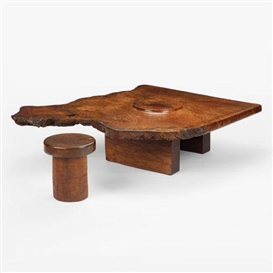 J. B. Blunk, coffee table and stool