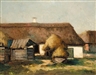 László Paál, FARMYARD WITH HAYSTACKS