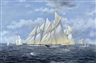 John J. Holmes, Candida, Suzanne and Cicely lining up for the start, 1910