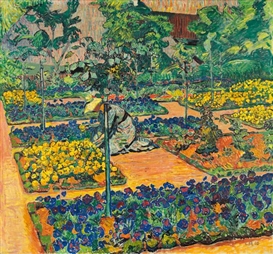 Cuno Amiet, Der Penséesgarten - Garten auf der Oschwand