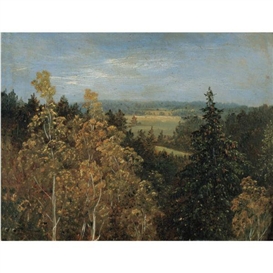 Carl Gustav Carus, BLICK ÜBER EINE WALDLANDSCHAFT (WOODED LANDSCAPE)