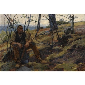 José Malhoa, O LENHADOR (THE WOODCUTTER)