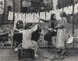 Walter Rosenblum, Women with Carriage, Pitt Street, New York, 1938